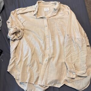 Oversized button up